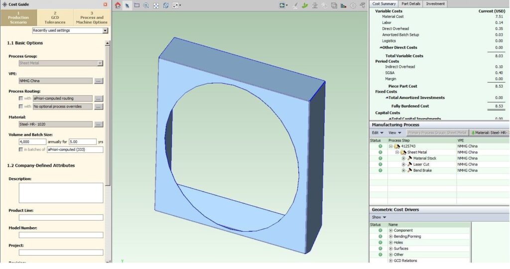 design for manufacturing example