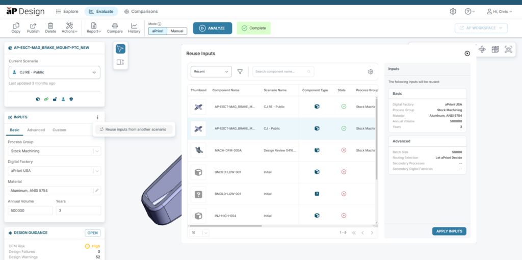 aP Design Enhancements Evaluate